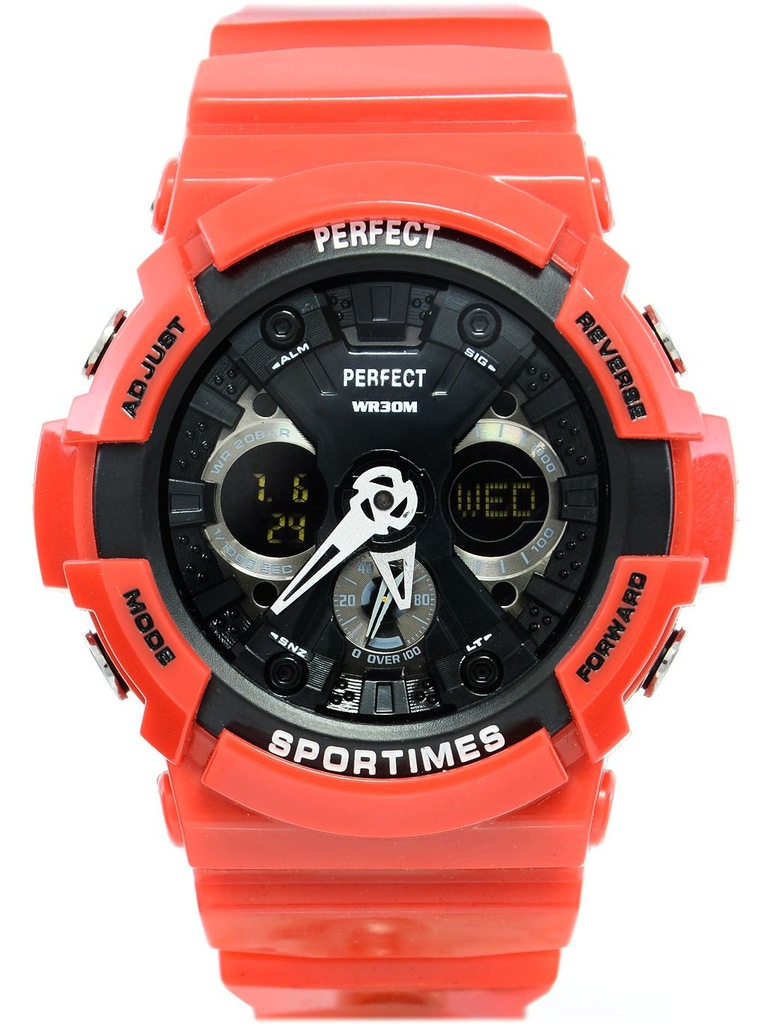 Zegarek męski PERFECT- BAST Dual time - A8002-1A
