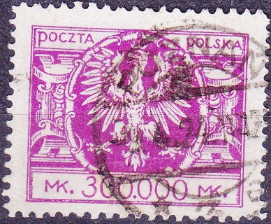 POLSKA - znaczek kasowany z 1924 roku. X 842.