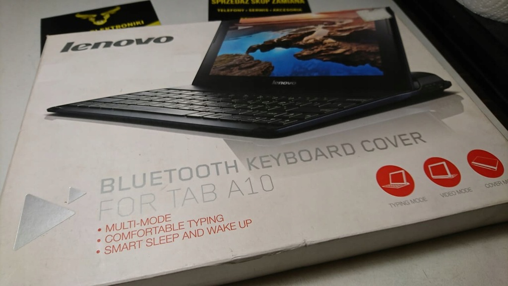 Org. Klawiatura Bluetooth Lenovo Tab A10 Salon Byk