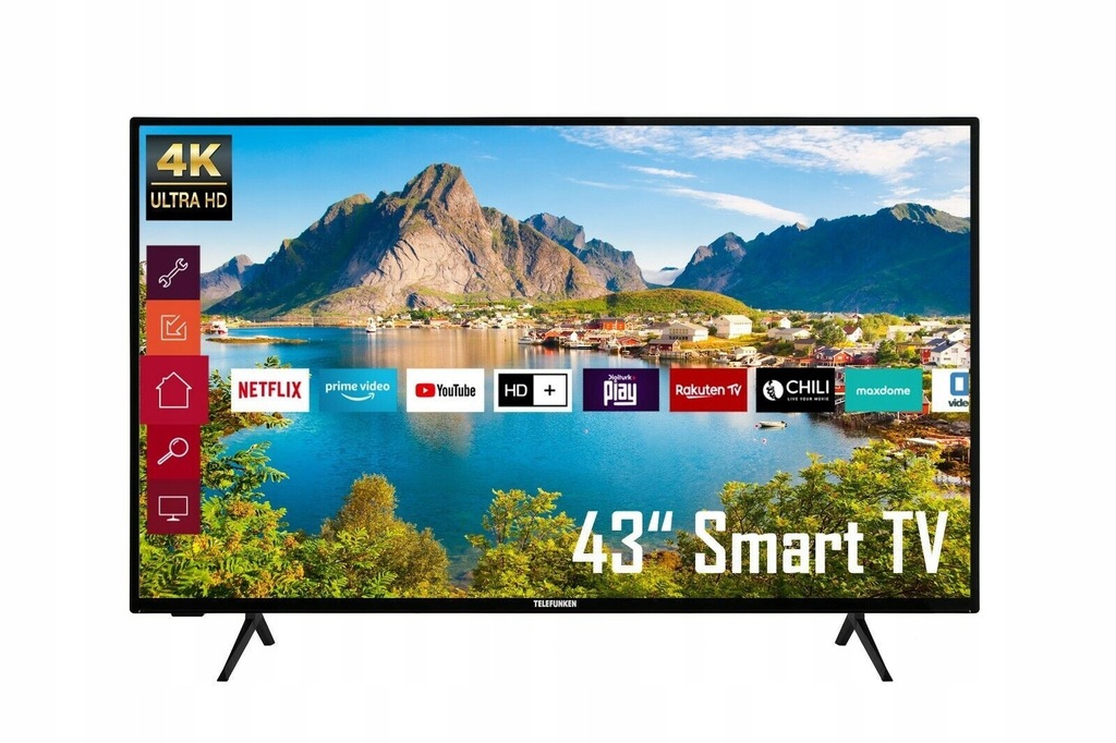 Android TV 43" Telefunken XU43K700 4K Dolby Wi-Fi HDR10