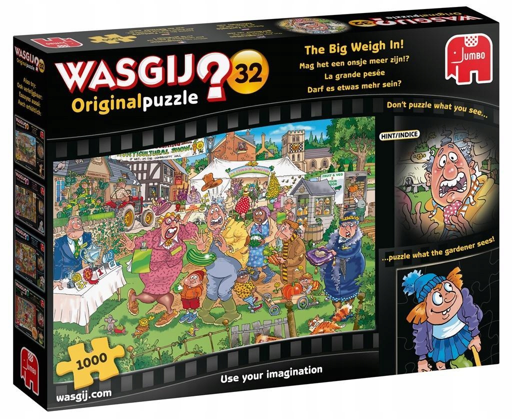 PUZZLE 1000 WASGIJ SPRAWA DUŻEJ WAGI G3, JUMBO