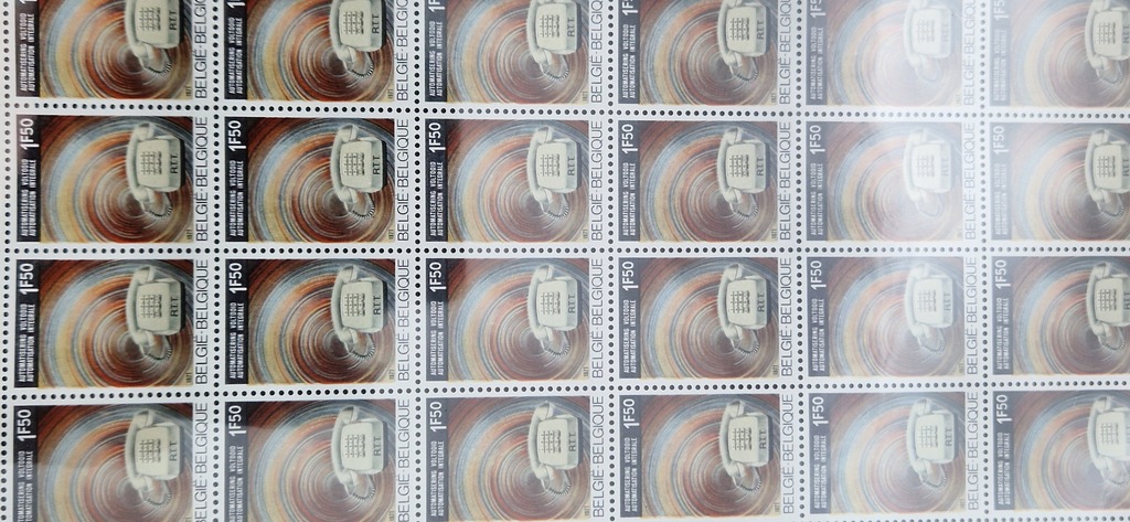 #37 ARKUSZ BELGIA CZYSTY