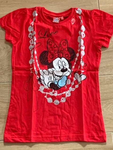 DISNEY*NOWA KOSZULKA Z MINNIE 122/128