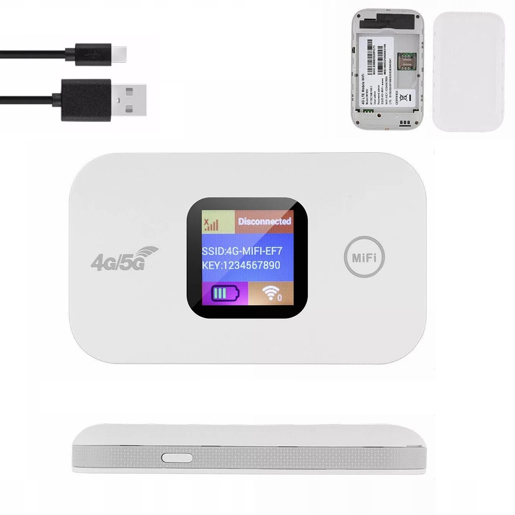 Mobilny przenośny Router Modem LTE 4G/5G SIM WI-FI 2100mAh 150Mbps ...