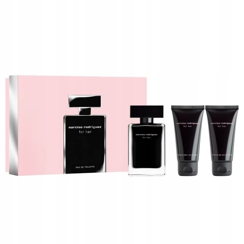 Narciso Rodriguez For Her zestaw woda toaletowa spray 50ml + balsam do