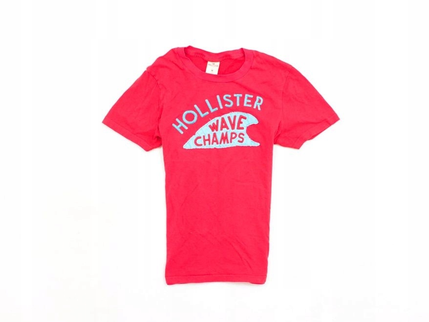 A Hollister T-shirt Męski Koszulka Bawełna Red M