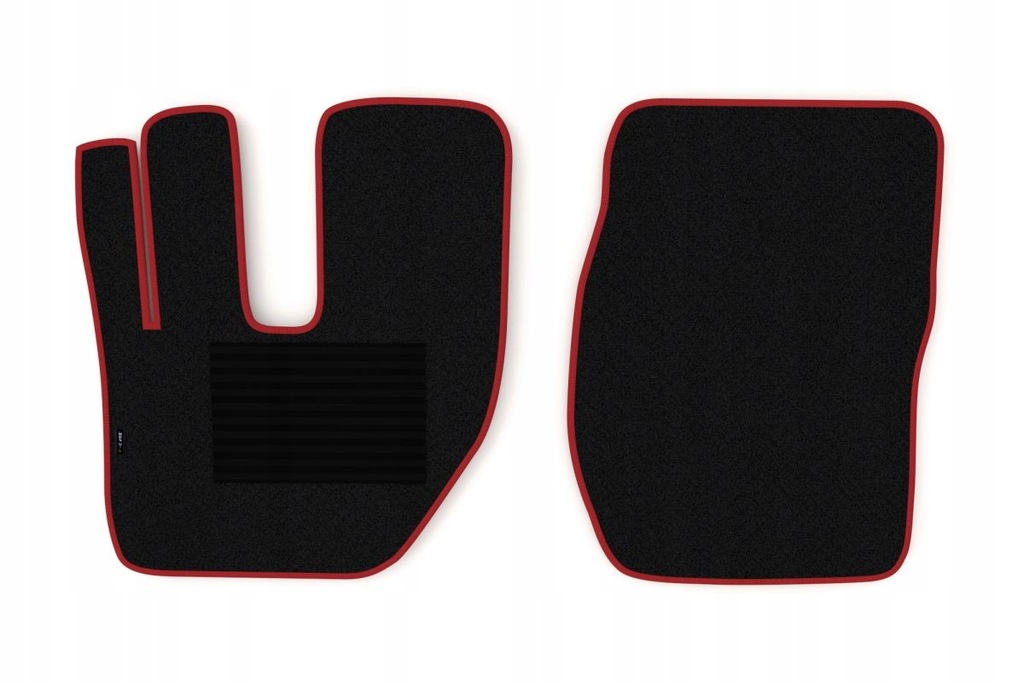 F-CORE Dywaniki podłogowe Welur (2 szt.) Czerwony kierowca + pasażer VOLVO
