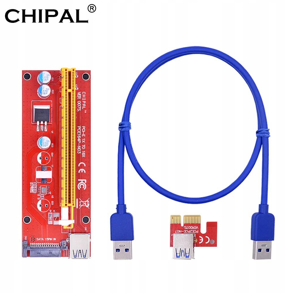 RISER 007S CHIPAL USB3.0 PCI-E PCI 1x-16x 6PIN