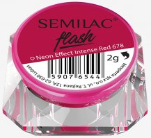 Semilac Flash Neon Effect Intense Red 678