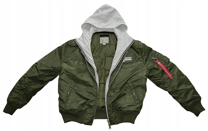 Kurtka Flyers MA1 z kapturem COMMANDO Olive r. L