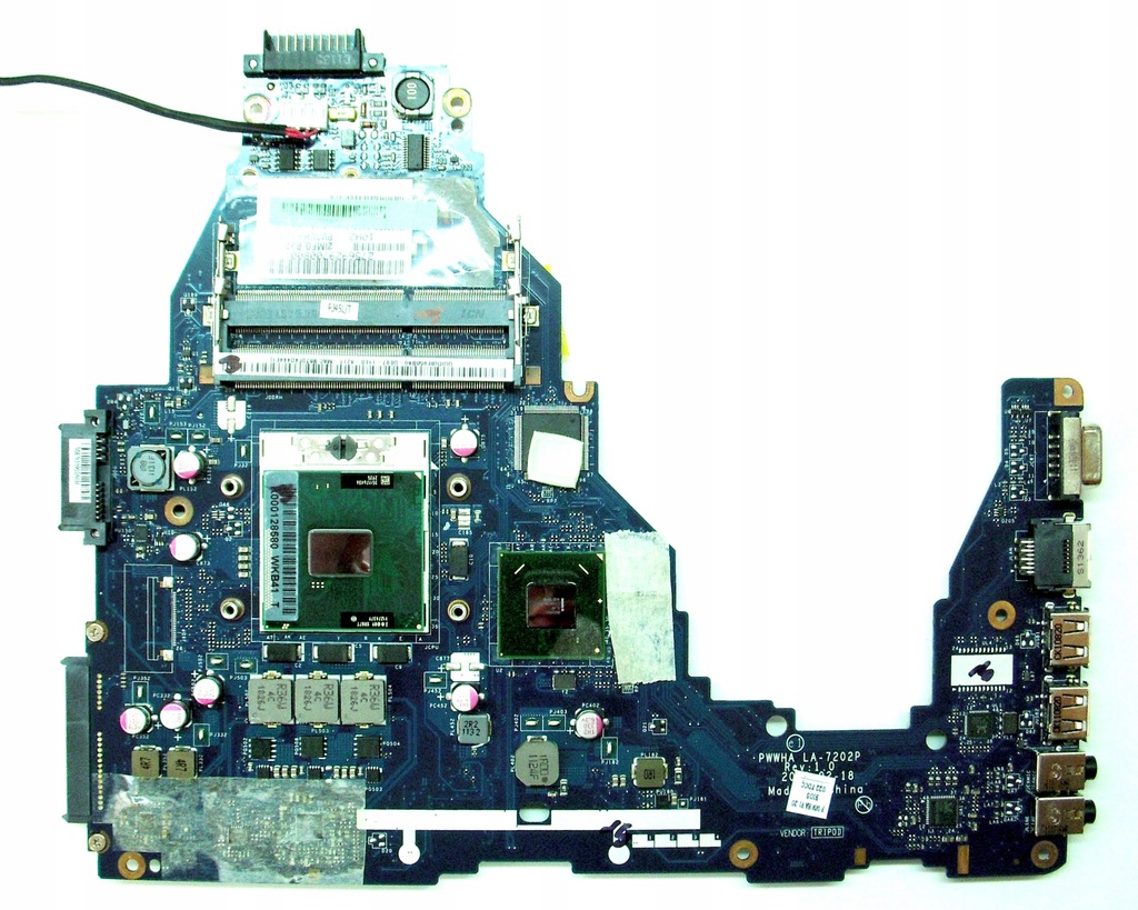 TOSHIBA C660 K000124370 PWWHA LA-7202P płyta Gw3mc 9096411282