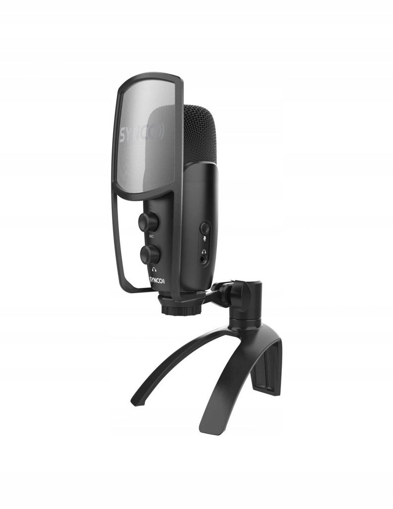 Mikrofon pojemnościowy USB z filtrem POP SYNCO V2