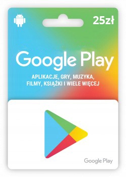 Karta podarunkowa Google Play 25 zł PLN KUPON KOD