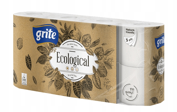 GRITE PAPIER TOALETOWY 8SZT ECOLOGICAL