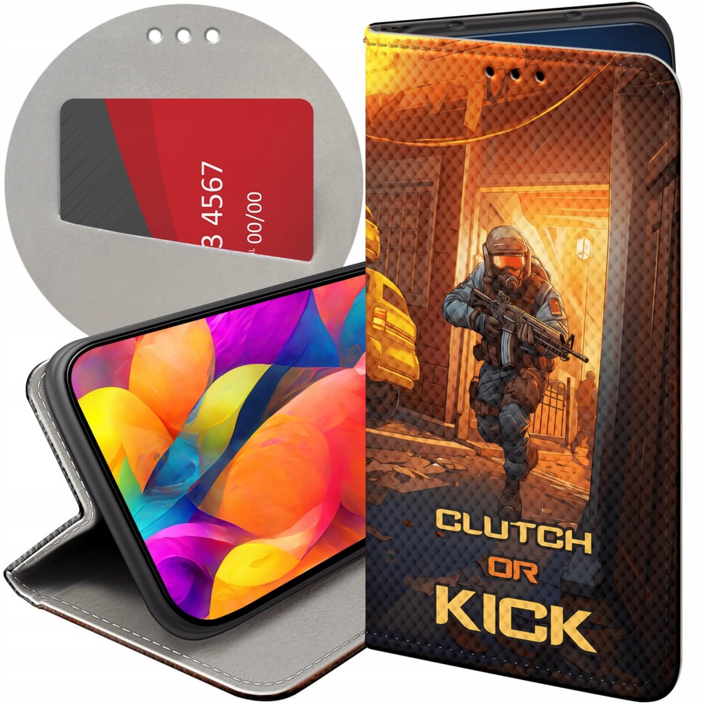 ETUI Z KLAPKĄ DO SAMSUNG GALAXY S7 EDGE WZORY CS GO COUNTER-STRIKE FUTERAŁ