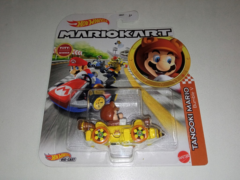 hot wheels - mariokart - tanooki mario