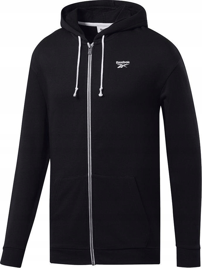 Reebok Bluza męska Reebok TE FT FZ Hoodie czarna F