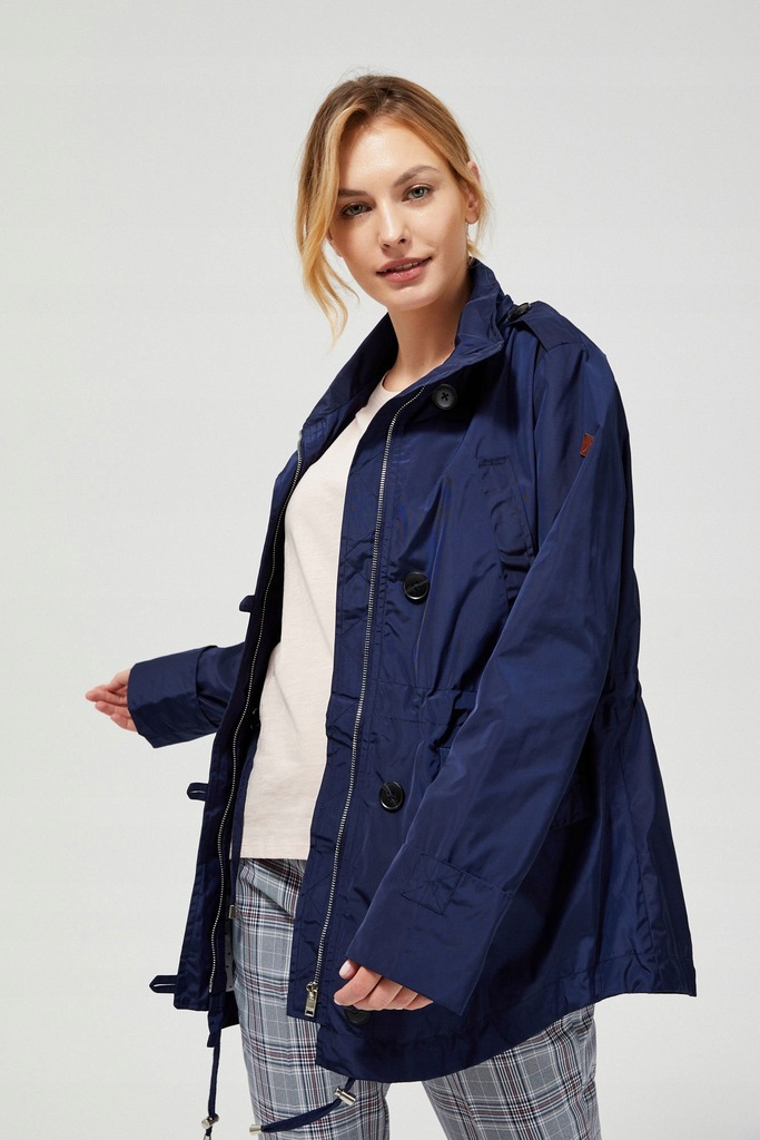 MOODO Kurtka parka kaptur L-KU-3106 NAVY; XL