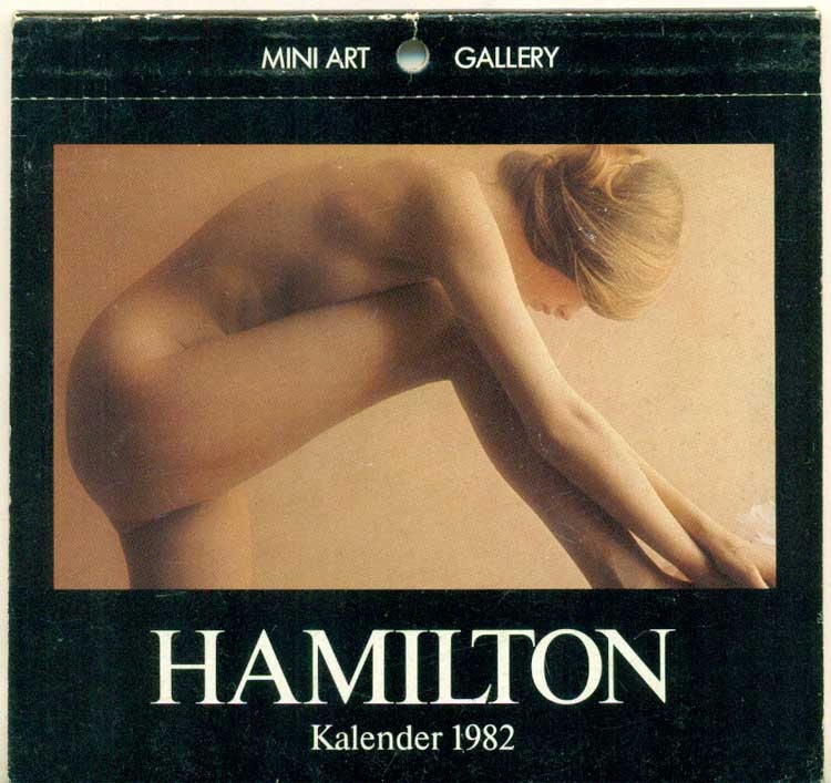 KALENDARZ HAMILTON Calendar 1982 r Akt Erotyka