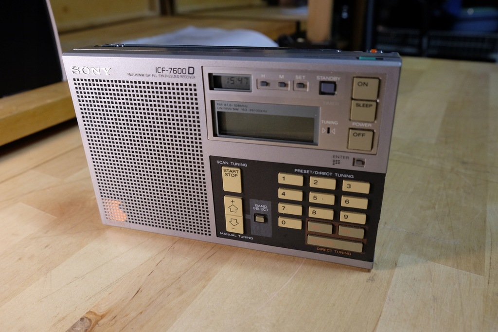 Sony ICF 7600D radio globalne z SSB 12819998782 oficjalne archiwum