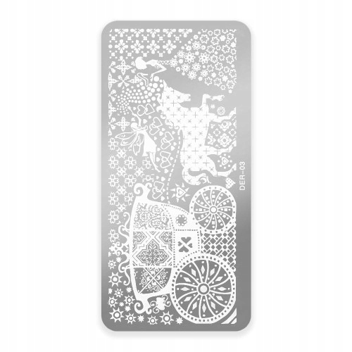 Blaszka Do Stempli Ze Wzorkami Do Paznokci DER-03