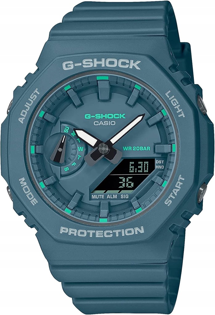 Damski CASIO G-Shock morski kolor GMA-S2100GA +GRAWER, gratis