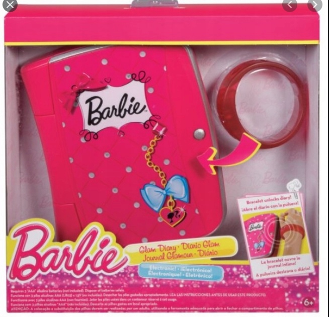 Barbie Magiczny Pamiętnik z bransoletką Mattel