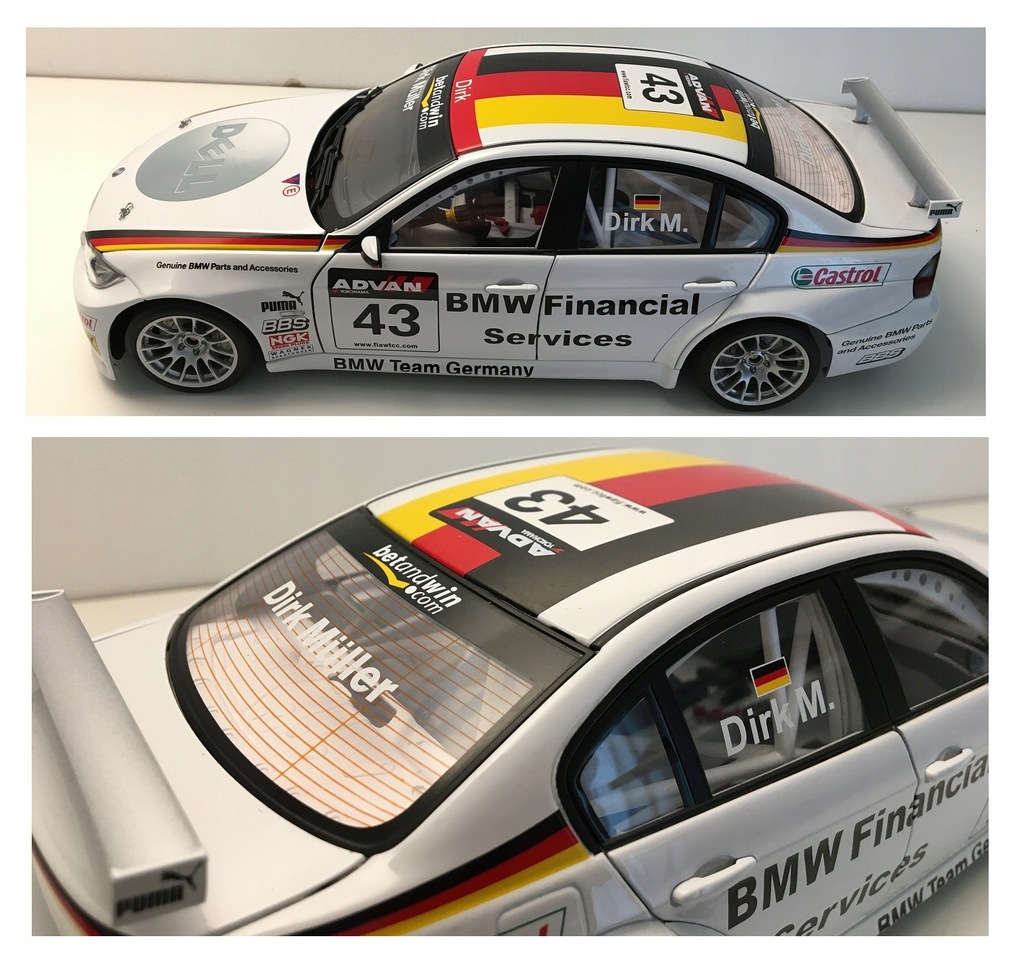 BMW 320si WTCC 2006 AUTOart ミニカー BMW 320si WTCC 2006 nr.43 AUTOart 1:18 AUTO art - 8694660291