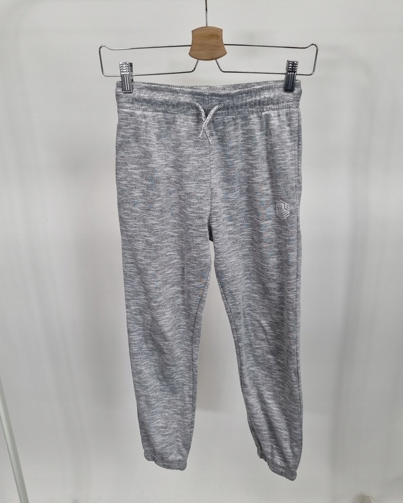 SPODNIE DRESOWE DZIECIĘCE SZARY MELANŻ KLASYCZNE 10Y/134CM 254