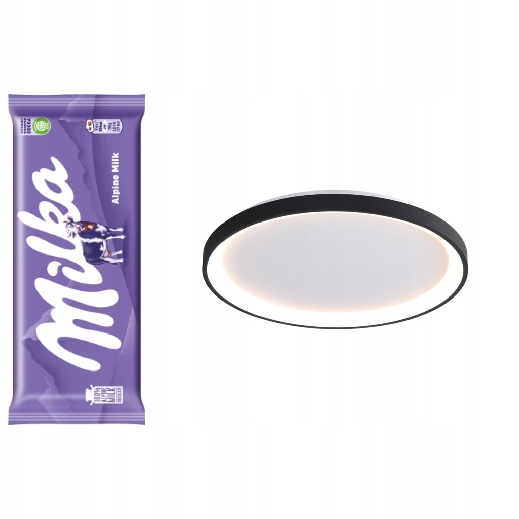 Plafon Italux RADEN czarny CLN-3151-S-BK + Milka LED LED