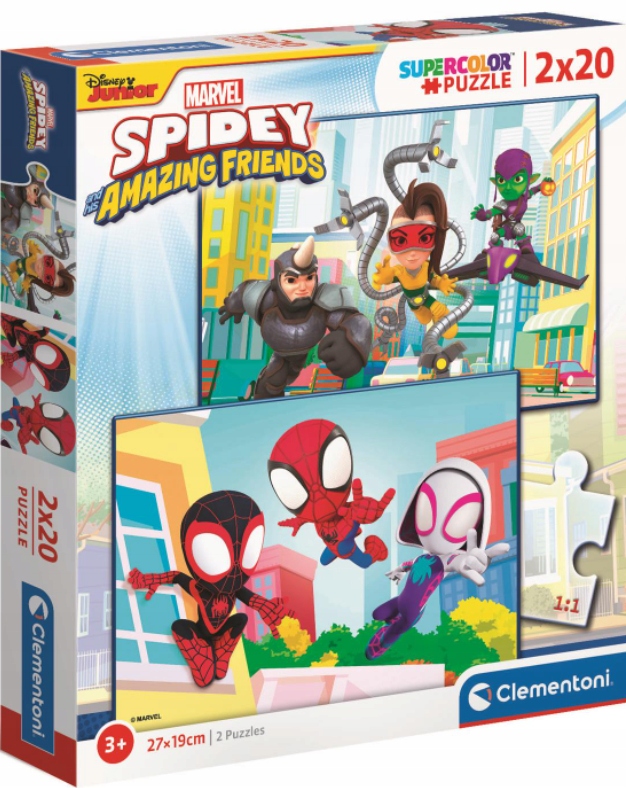 PUZZLE 2x20 EL SPIDEY AND FRIENDS SUPER KUMPLE 3+