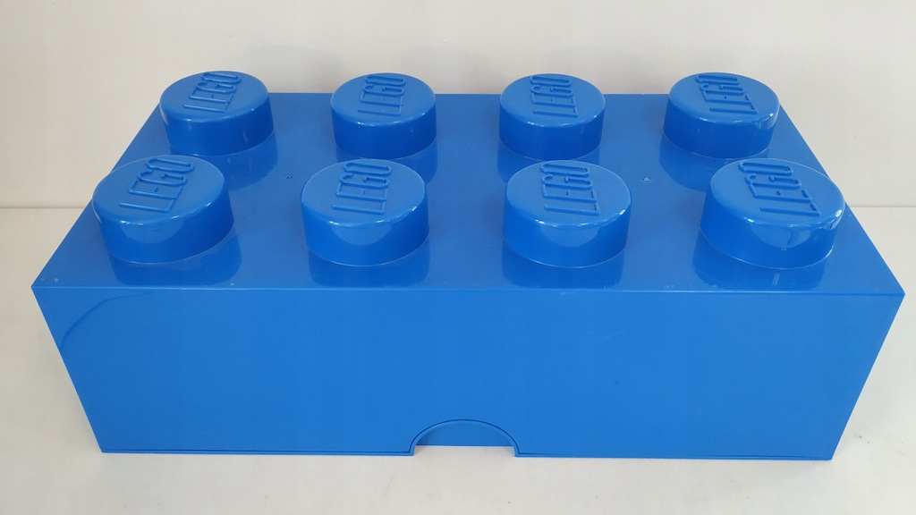Lego Pojemnik na Klocki Box Pudełko 2x4 Niebieski