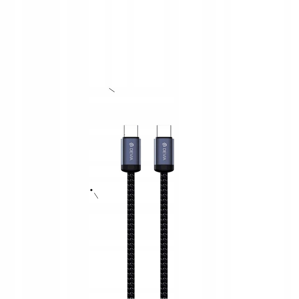 DEVIA KABEL GRACIOUS EC646 PD USB-C - USB-C 1,0 M 60W 3A CZARNY
