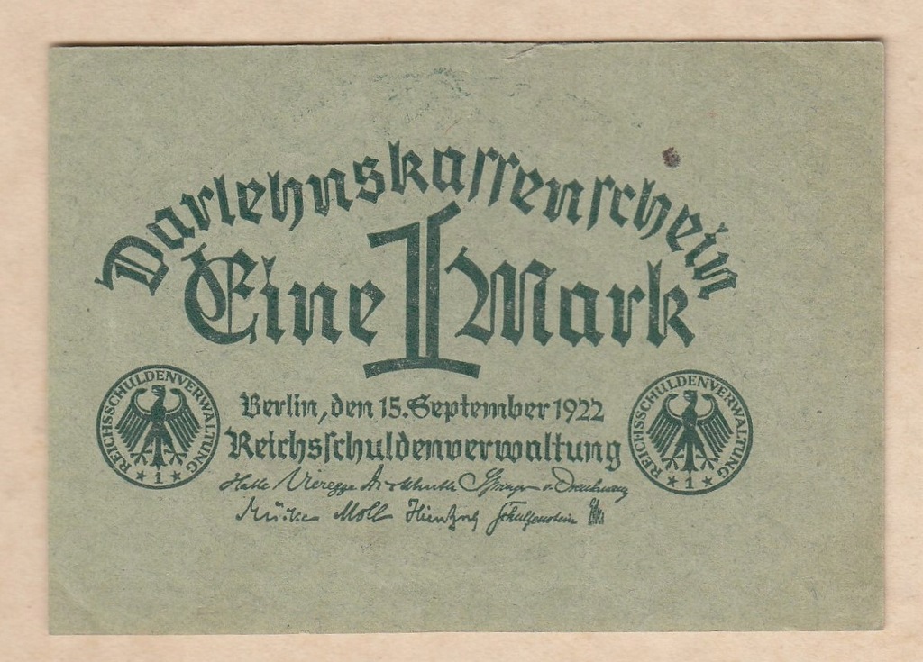 Niemcy 1 marka 1922r