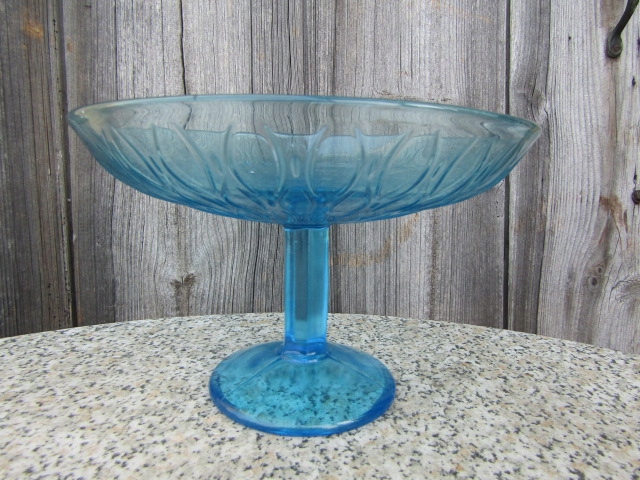 ZĄBKOWICE TURKUSOWE SZKŁO OWOCARKA PATERA OZDOBA