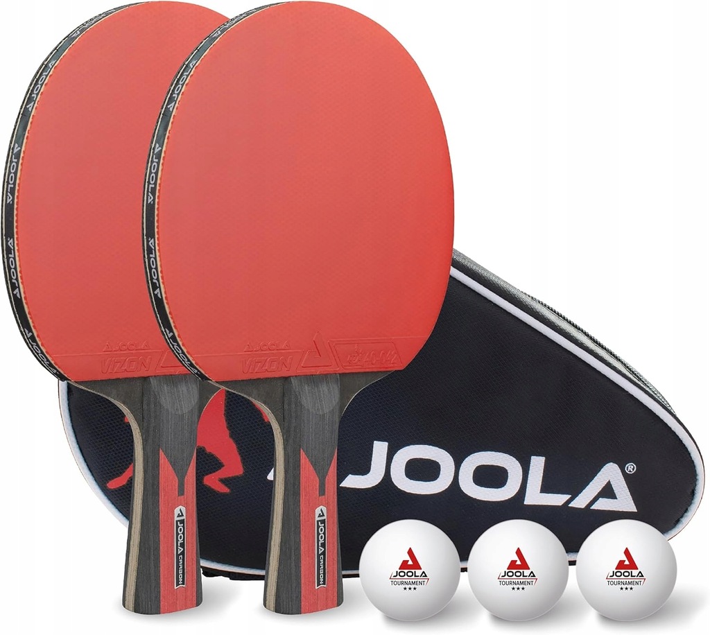 ZESTAW DO TENISA STOŁOWEGO Duo Carbon 2 RAKIETKI + 3 PIŁKI + POKROWIEC