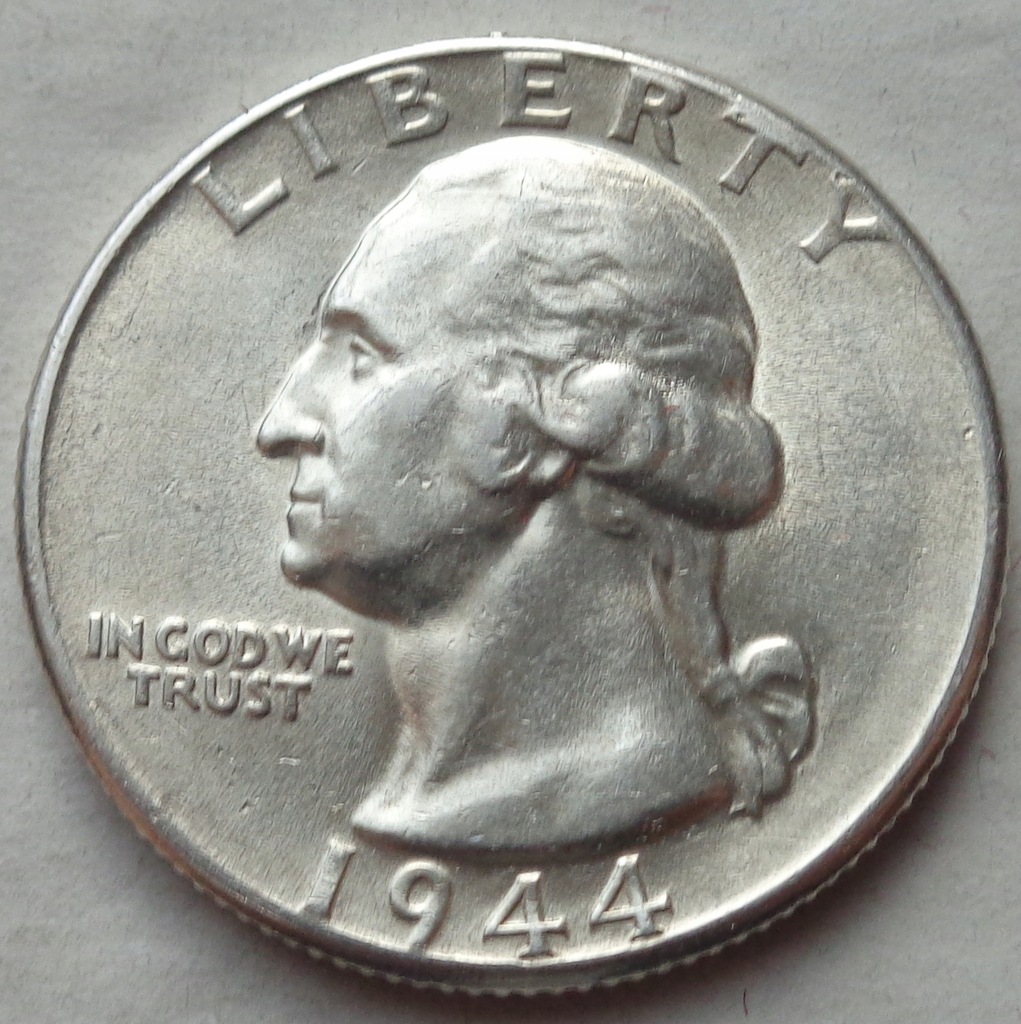 USA - 25 centów 1944 - Washington Silver Quarter