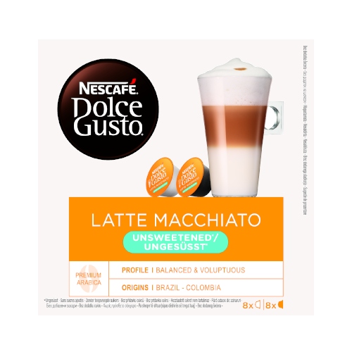 Nescafe Dolce Gusto Latte Macchiato Unsweetened 16