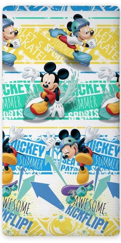 Prześcieradło Bawełniane Miki Mickey Mouse 160x200