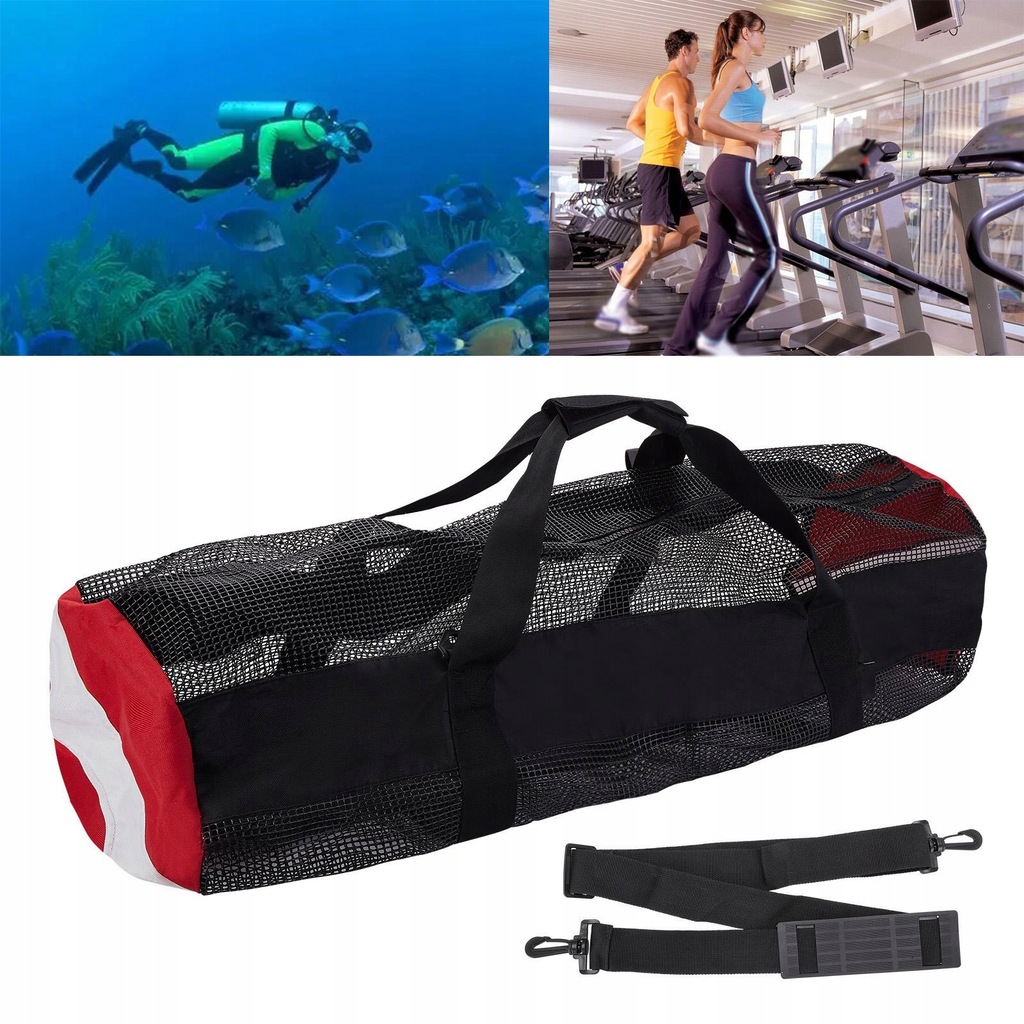 Siatkowa torba sportowa do nurkowania Siatkowa torba do ćwiczeń na świeżym
