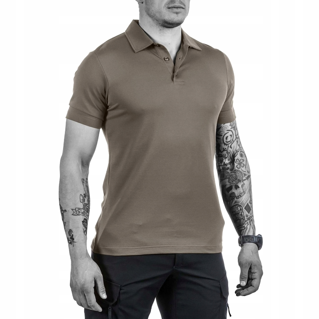 Koszulka polo polówka taktyczna T-shirt UF PRO Urban Polo - Brown Grey XL