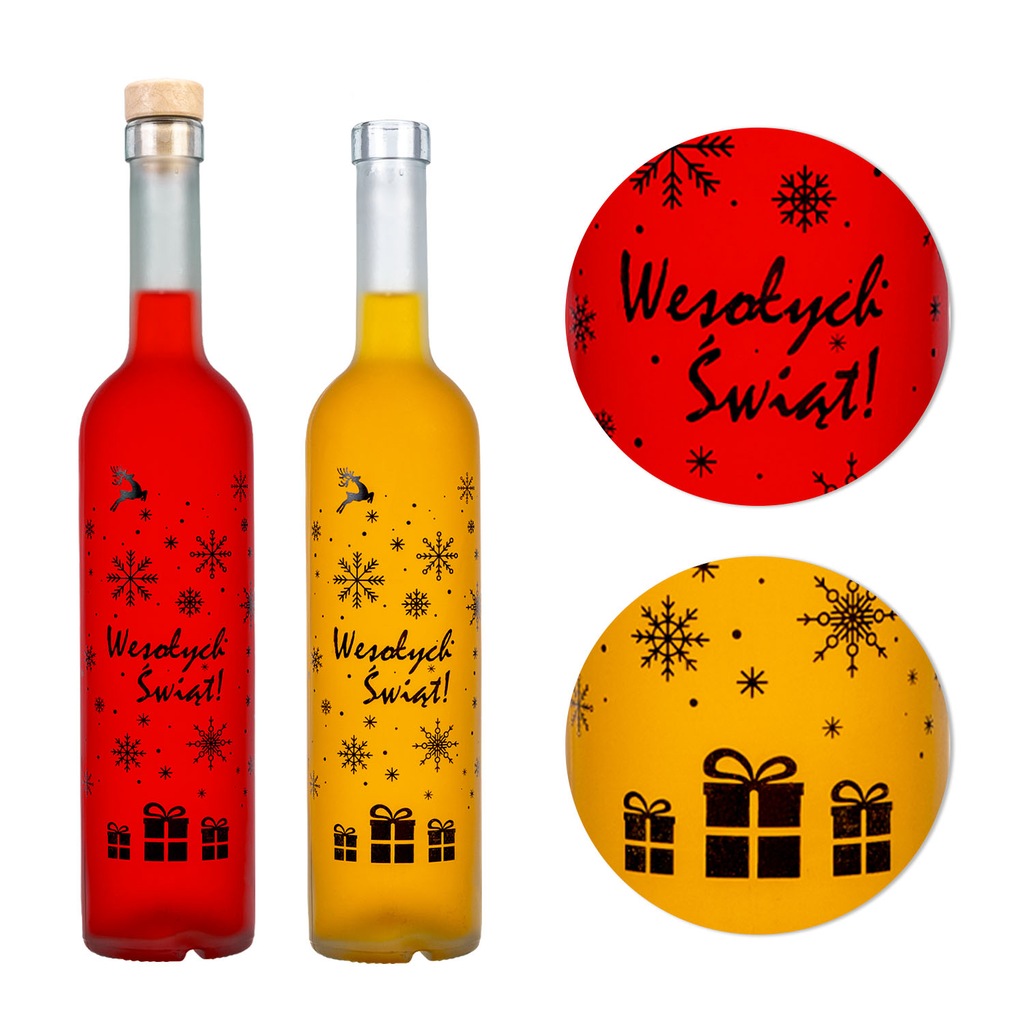 Купить Подарочная бутылка FUTURA 500 мл с РОЖДЕСТВЕНСКИМ принтом ...