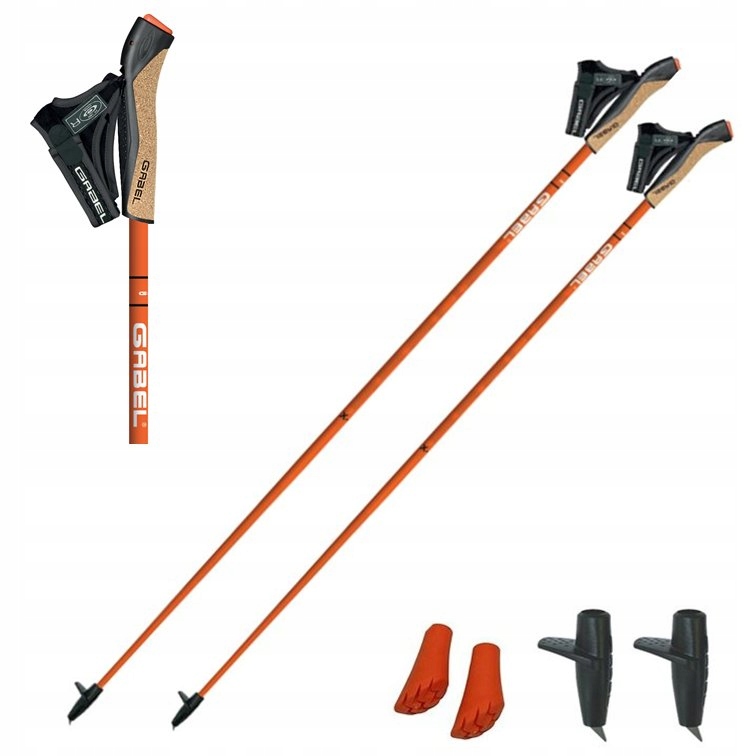 KIJE TREKKINGOWE DO CHODZENIA Nordic Walking GABEL X-1.35 Active 110 cm