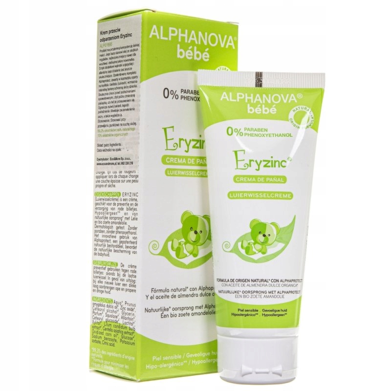 Alphanova Bebe Eryzinc Krem przeciw odparzeniom 75