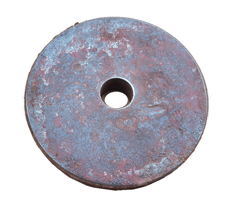 Krążek stalowy Fi 112x19mm z otworem blacha stal