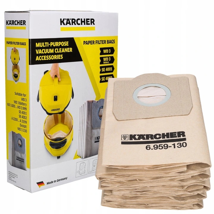 WORKI KARCHER DO ODKURZACZA WD3 6.959-130 ORGINAŁ