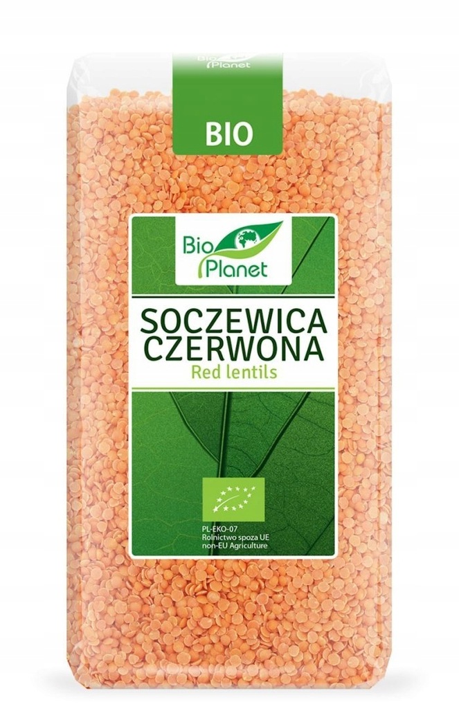 SOCZEWICA CZERWONA BIO 500 G