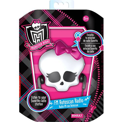 Monster High RADIO słuchawki odtwarzacz