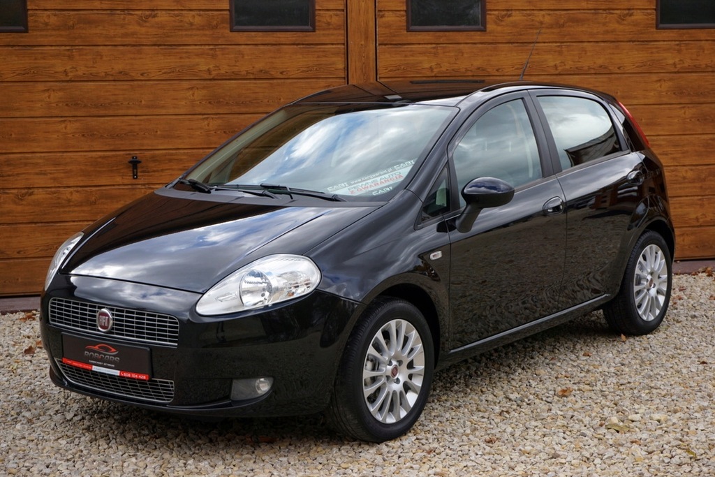 FIAT GRANDE PUNTO 1.4 BENZYNA, CZARNA PERŁA, KLIMA