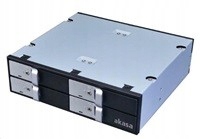 AKASA HDD box Lokstor M22, 4x 2.5" SATA HDD/SSD do 5.25" interní pozice, Cz
